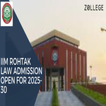 IIM Rohtak Law Admission Open For 2025 30
